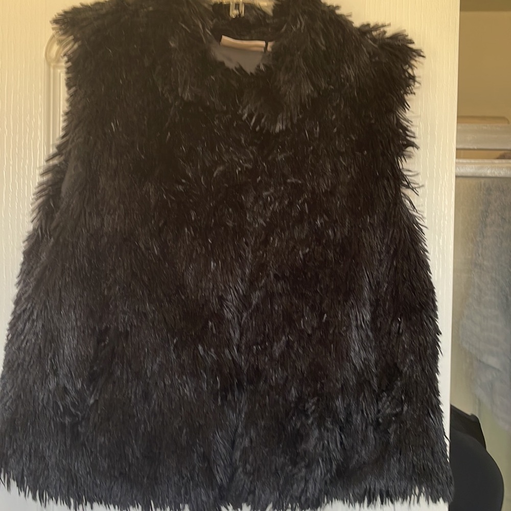 Faux Fur Vest; fully lined